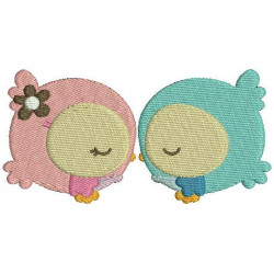 Stickmuster - Sweet Eulchen Paar 2